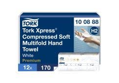 Tork Xpress Premium H2 Handtücher, 2-lagig, 21 x 32 cm, weiß