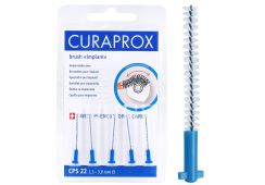 CURAPROX strong & implant, 5 Stück: CPS 22, blau, >1,3 - 3,0 mm Ø