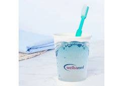 wellsacup Papier Einweg-Mundspülbecher, 1000 Stück, Bubble