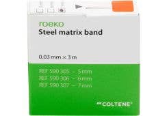 Roeko Stahlmatrizenband, Stärke 0,03 mm, Breite 7 mm, Länge 3 m