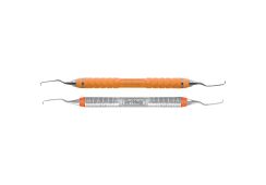 Hu-Friedy Kürette Gracey: #11/12 Gr #8 Resin, MF mesial, orange