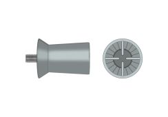 Kerr Hawe Screw-Type Cups, lamellenförmig, weich, hellgrau: 30 Stück