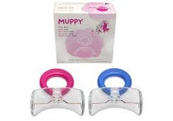 Muppy Mundvorhofplatte, MVP II, mit Perle transparent/starr