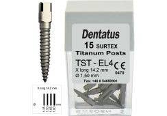 DEN Surtex Wurzelstifte TITAN EL, 14.20 mm: Gr. 4, Ø 1.50 mm