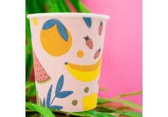 wellsacup Papier Einweg-Mundspülbecher, 100 Stück: Sommer